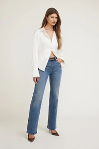 Eva Cinched Satin Shirt