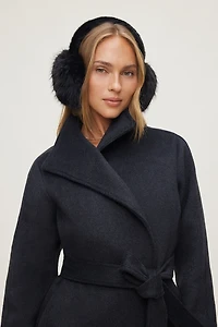 Cache-oreilles en fausse fourrure tout autour