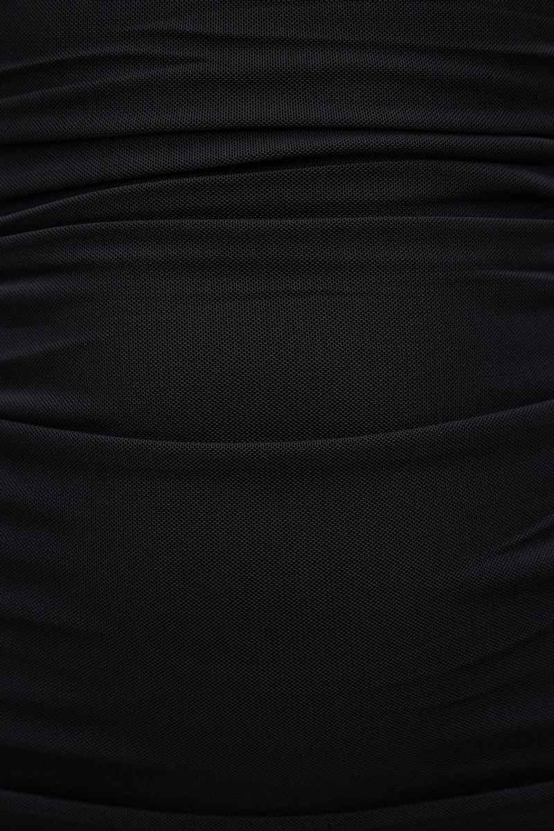 Robe maxi en maille à col licou Reia