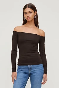 Off Shoulder Long Sleeve Top