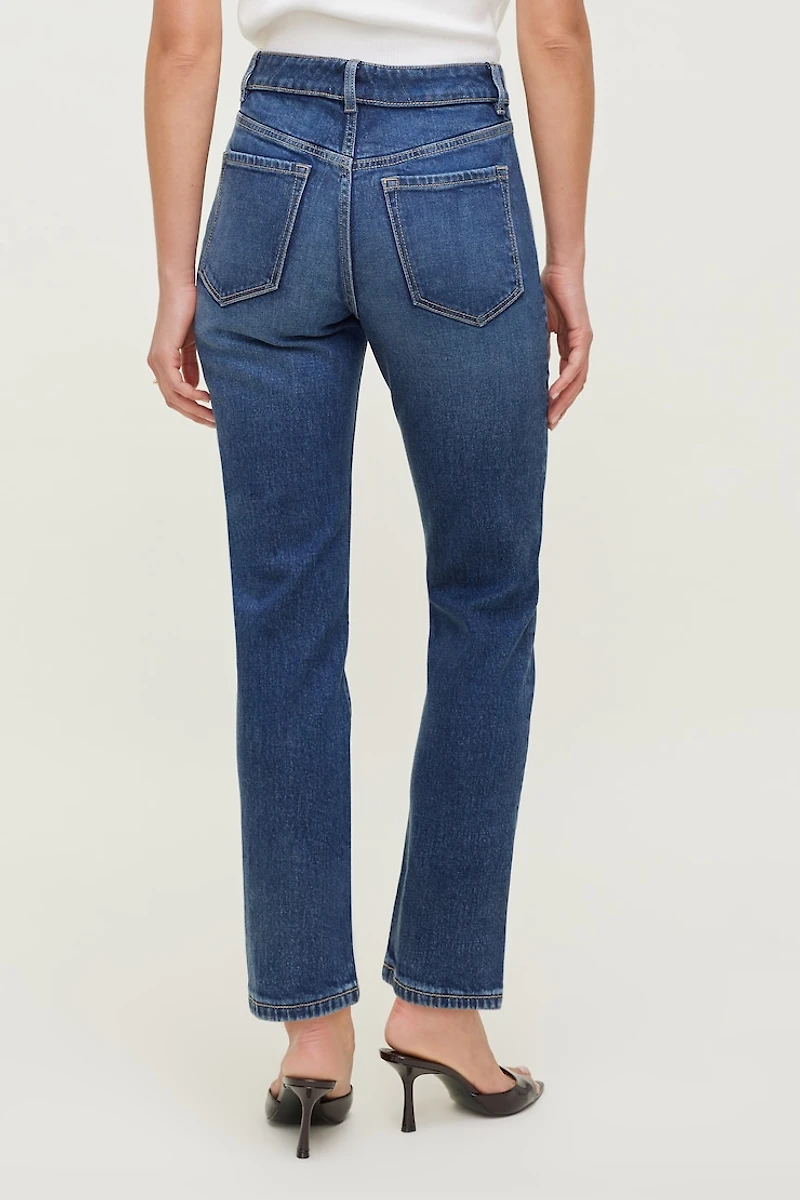 Frenchie Stretch High Rise Slim Leg Jeans