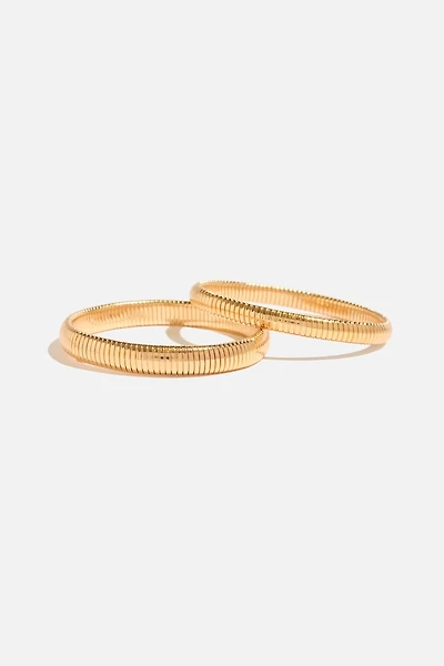 2-Pack Snake Chain Bangle Bracelets