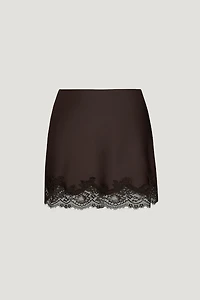 Alli Lace Satin Mini Skirt