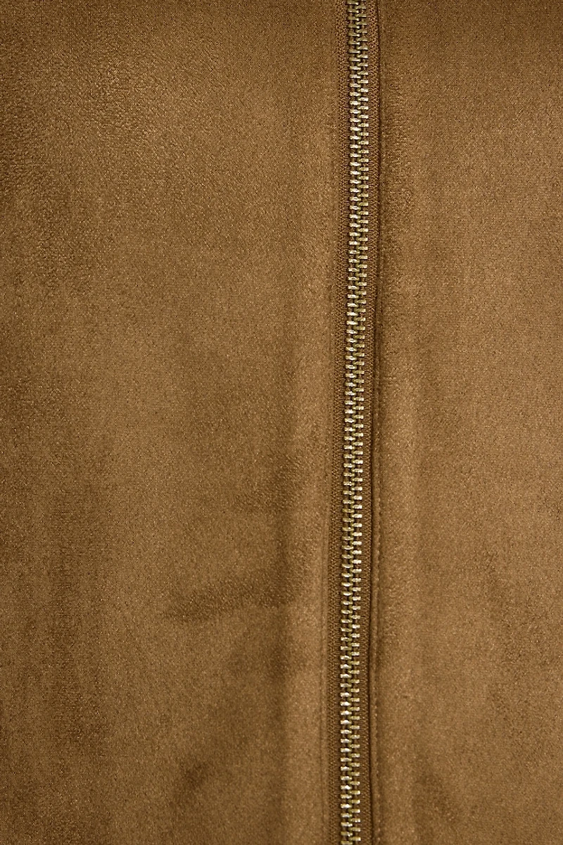 Oversized Suede Worker Jacket