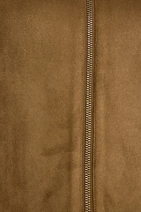 Oversized Suede Worker Jacket