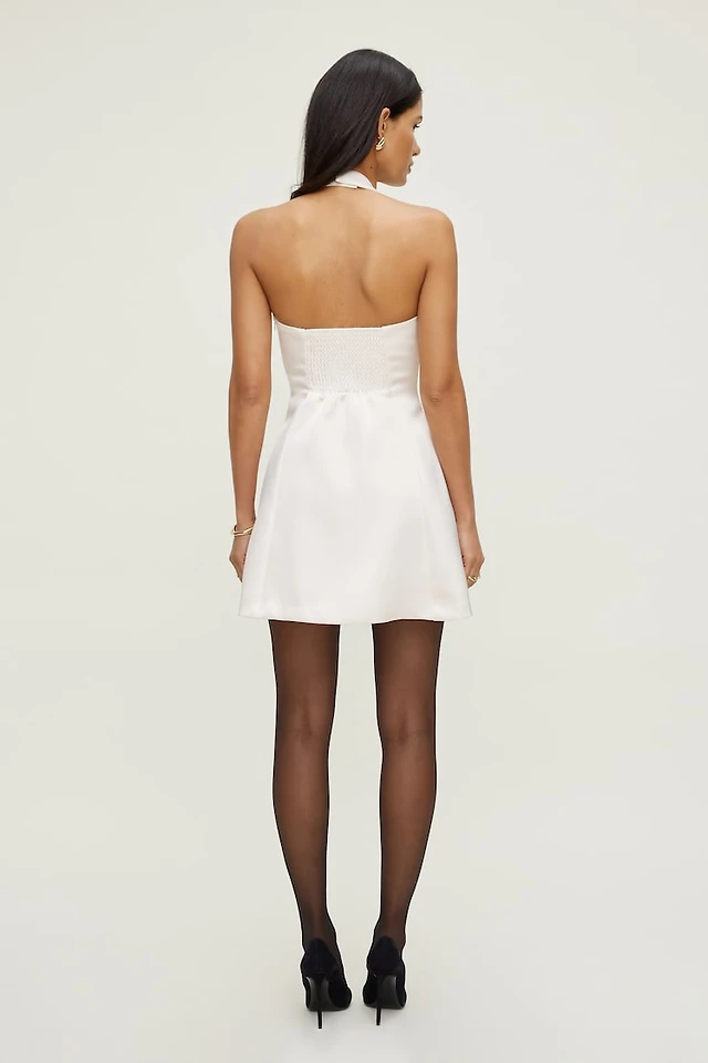 Dynamite Flared Halter Mini Dress | Place Rosemre