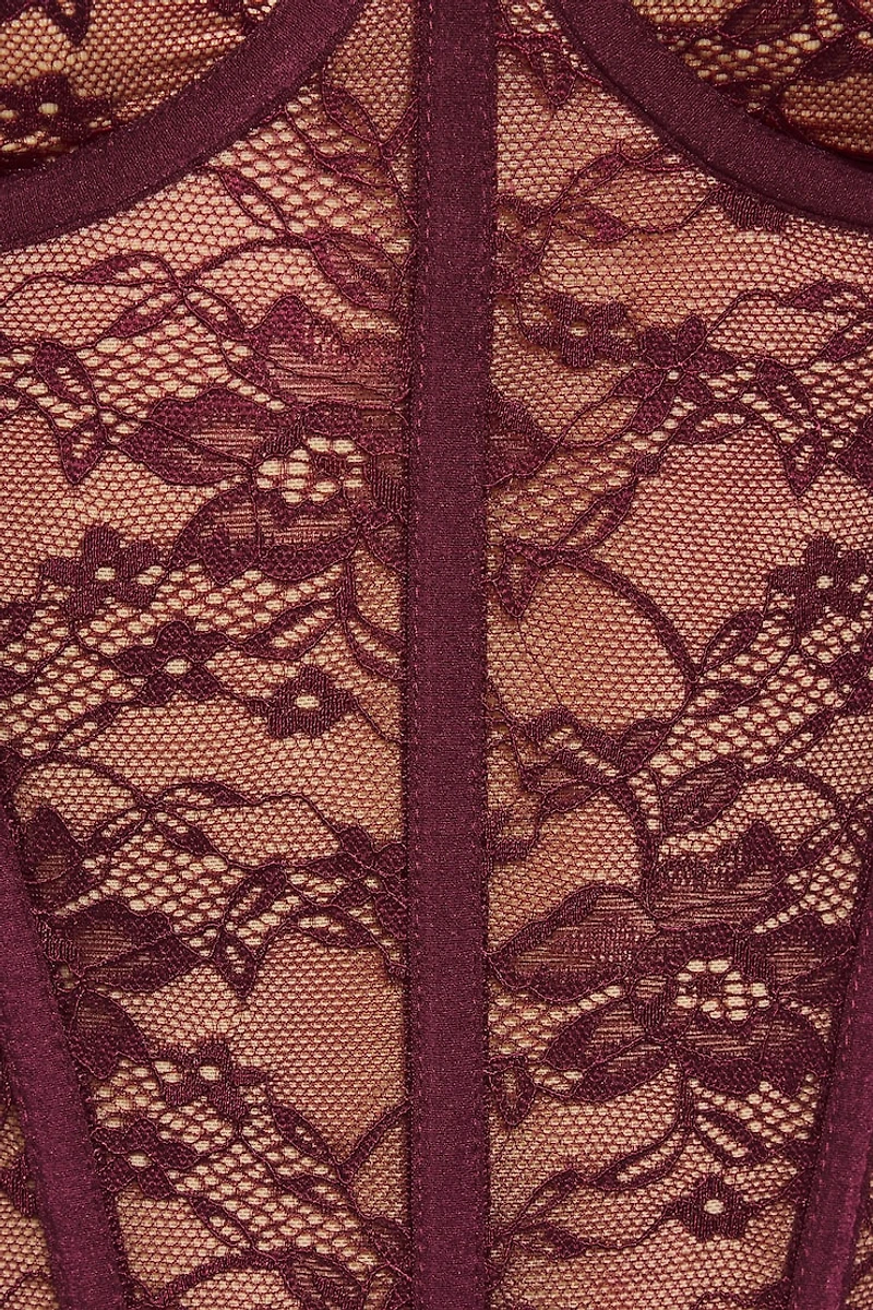 Haut bustier en dentelle Amaya