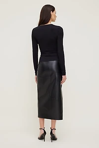 Draped Long Sleeve Top