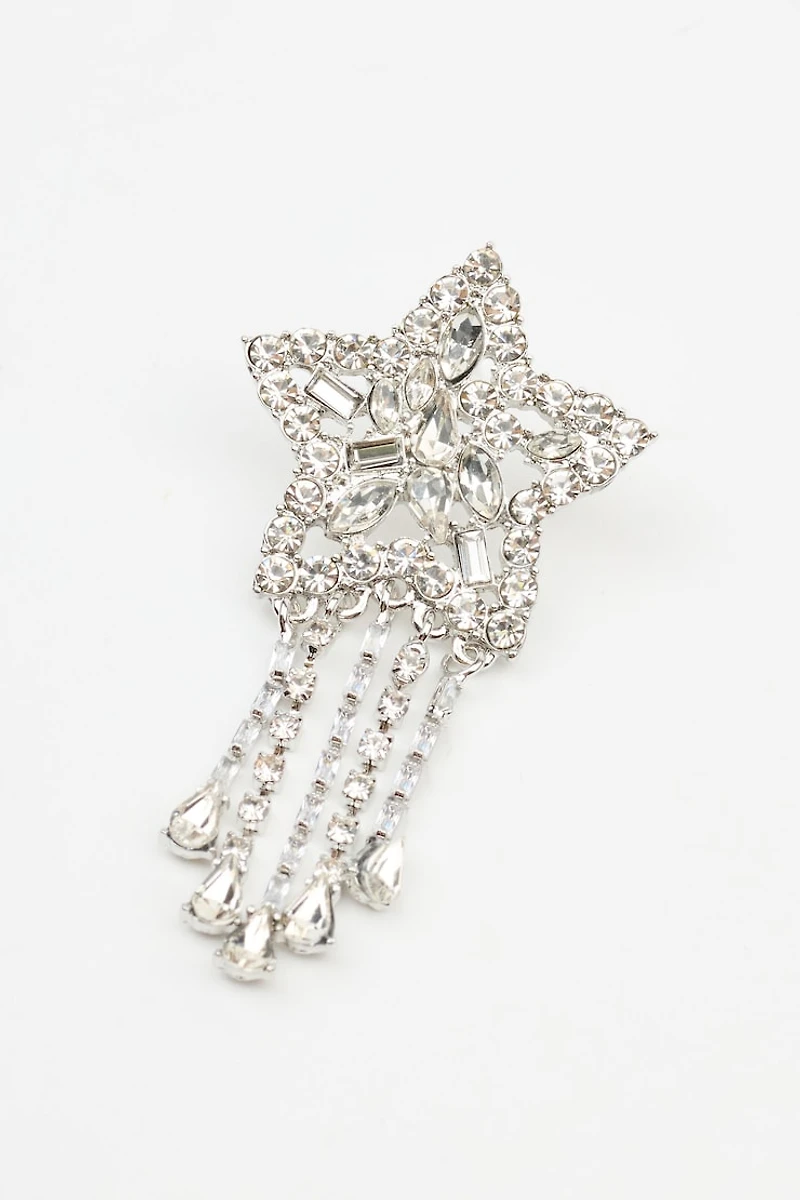 Oversized Gem Star Earrings