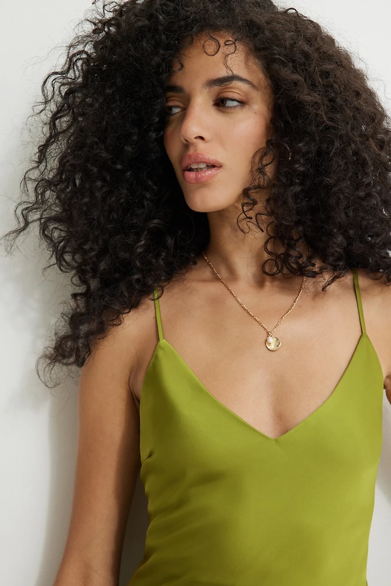 Aimee Satin Maxi Dress