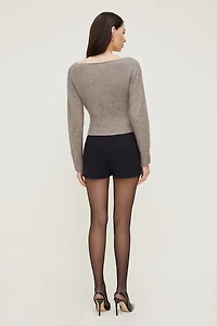 Ultra High Rise A Line Shorts