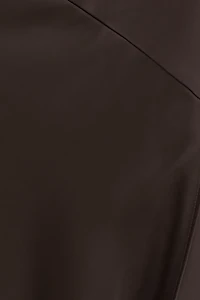 Camila Halter Cowl Neck Satin Blouse