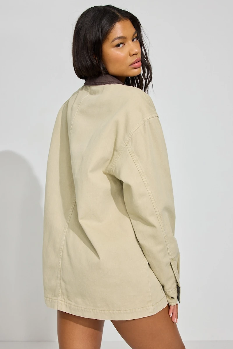 Long Twill Field Jacket