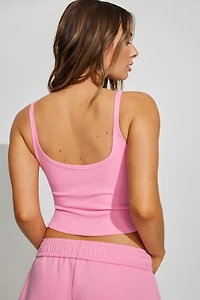 Ribbed Scoop Cami Top