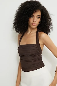 Halter Mesh Bodysuit