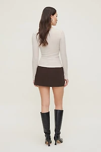 T-shirt côtelée à manches longues Tedi