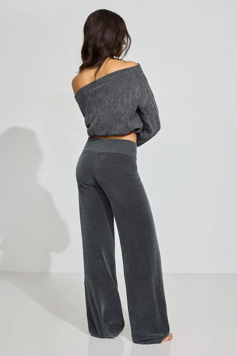 Chenille Low Rise Pants