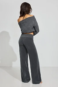 Chenille Low Rise Pants
