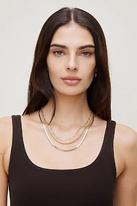 3-Pack Mixed Chain Necklaces