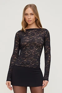 Nola Lace Long Sleeve Top
