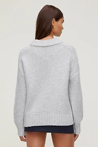 Chandail épais à col rond Mabel