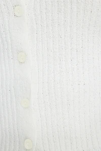 Mila Ribbed V Neck Cardigan