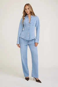 Cinched Tencel™ Denim Shirt