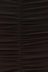 Jupe maxi froncée en maille