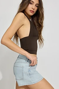 Short en denim décontracté A coupe