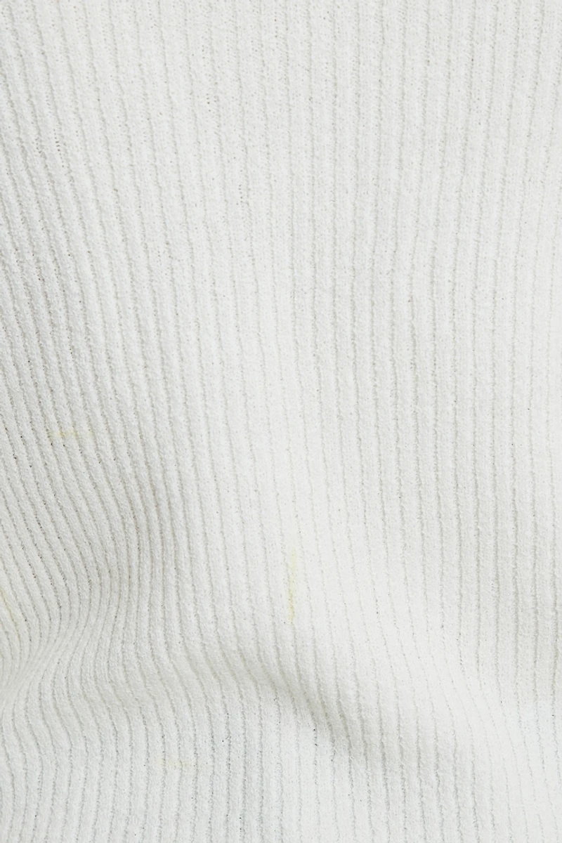 Cardigan à col rond large