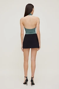 Sculpt Twist Halter Bodysuit