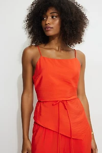 Asymmetric Back Tie Camisole