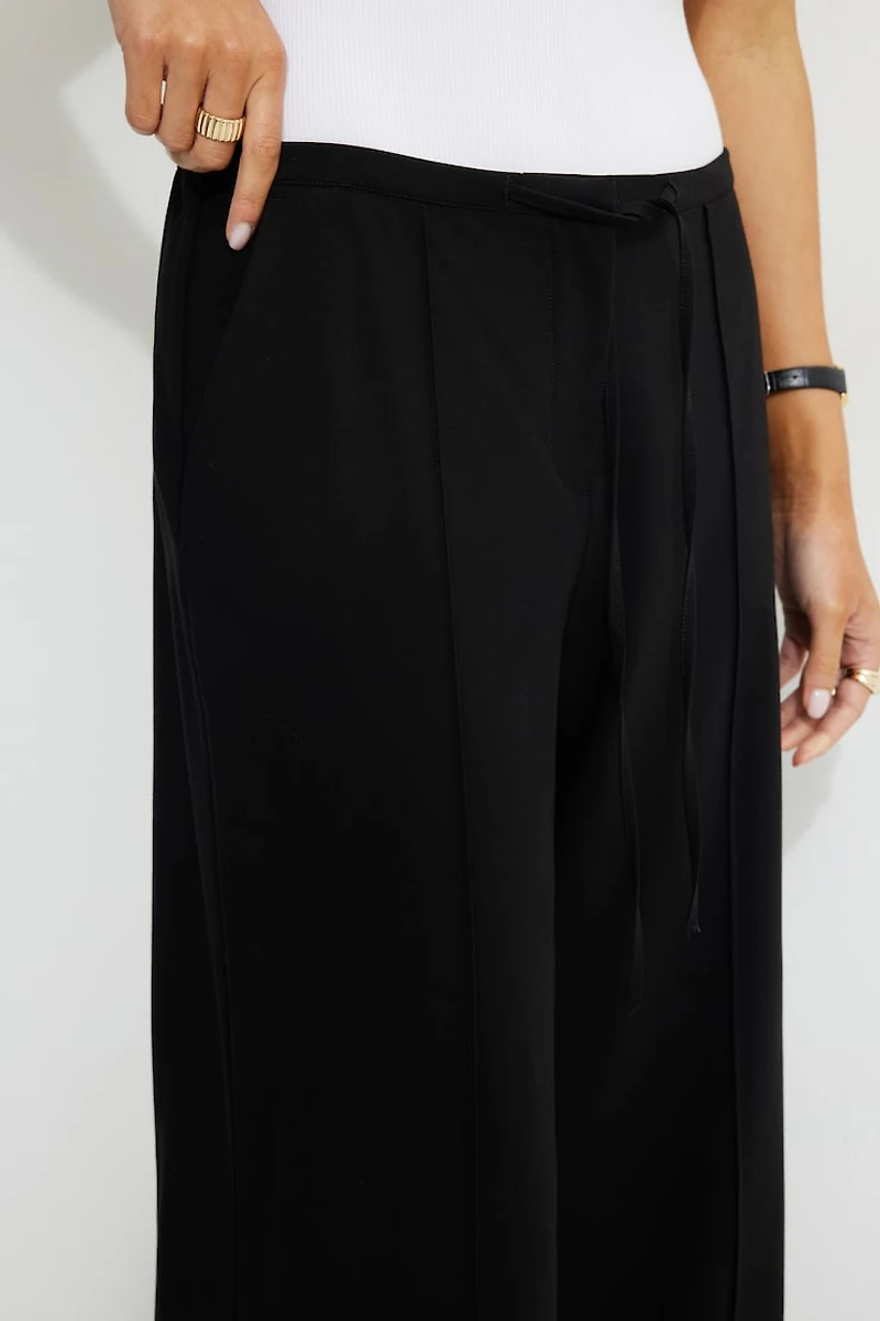 Drawstring Wide Leg Pants