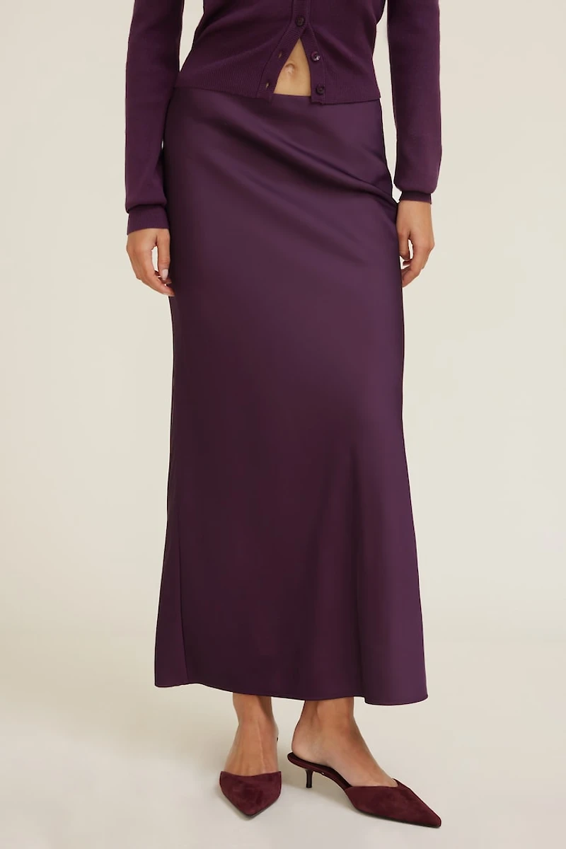 Satin Maxi Skirt