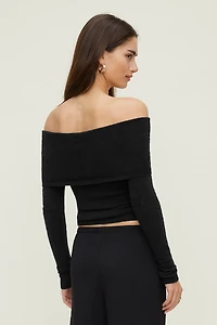 Off Shoulder Sweater