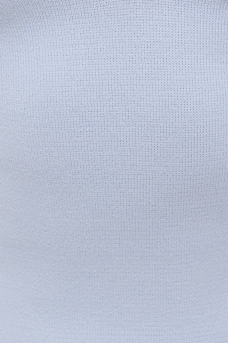 Haut licou en tricot à col dentelé