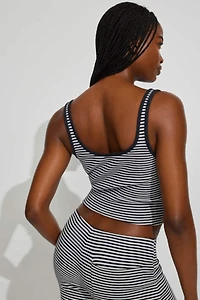 Waffle Henley Tank Top