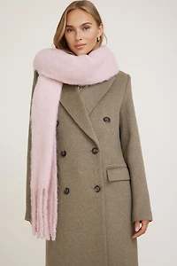 Foulard surdimensionné avec franges