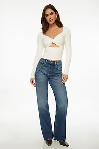 Chandail torsadé avec entaille