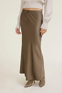 Jupe maxi à enfiler en satin Cary