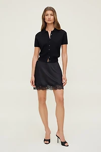 Eva Cinched Satin Shirt