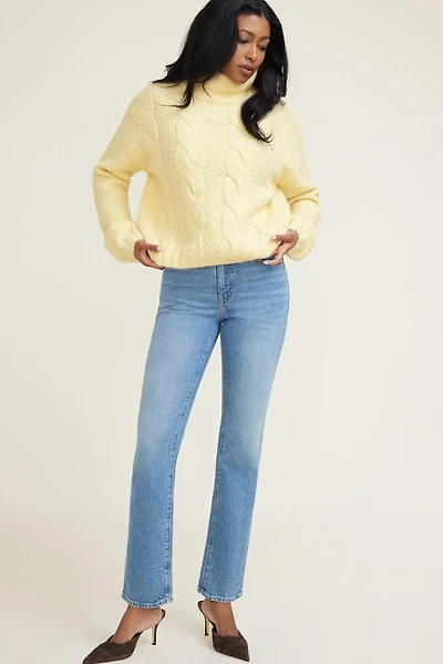 Sasha Cable Knit Funnel Neck Sweater
