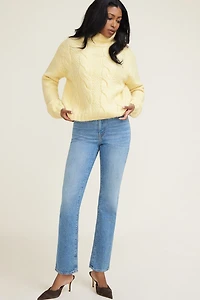 Sasha Cable Knit Funnel Neck Sweater