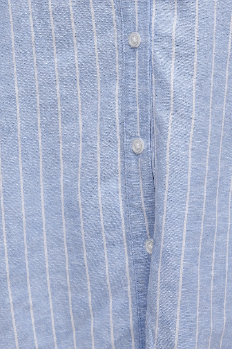 Chemise en lin surdimensionnée