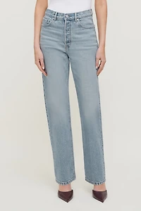 Olivia Comfort High Rise Straight Leg Jeans