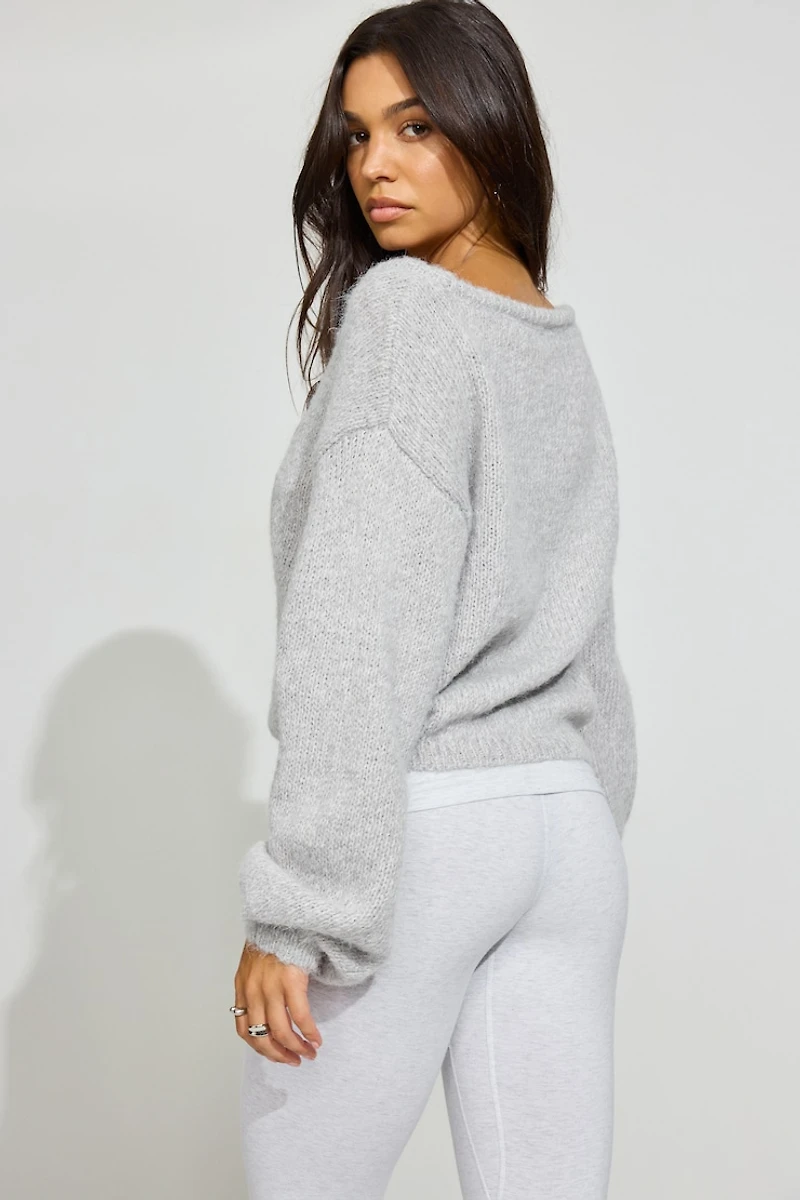 Oversized Boat Neck Sweater