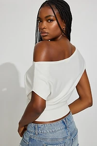 Chandail asymétrique cintré à la taille Romi