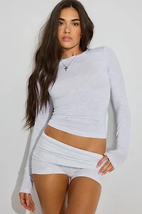 Smooth Long Sleeve Crewneck Top