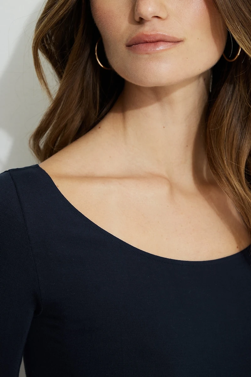 Justaucorps à manches trois-quarts