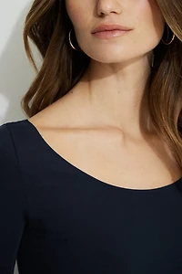 Justaucorps à manches trois-quarts